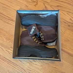 Brown Totes Winter Boots Men Size 8